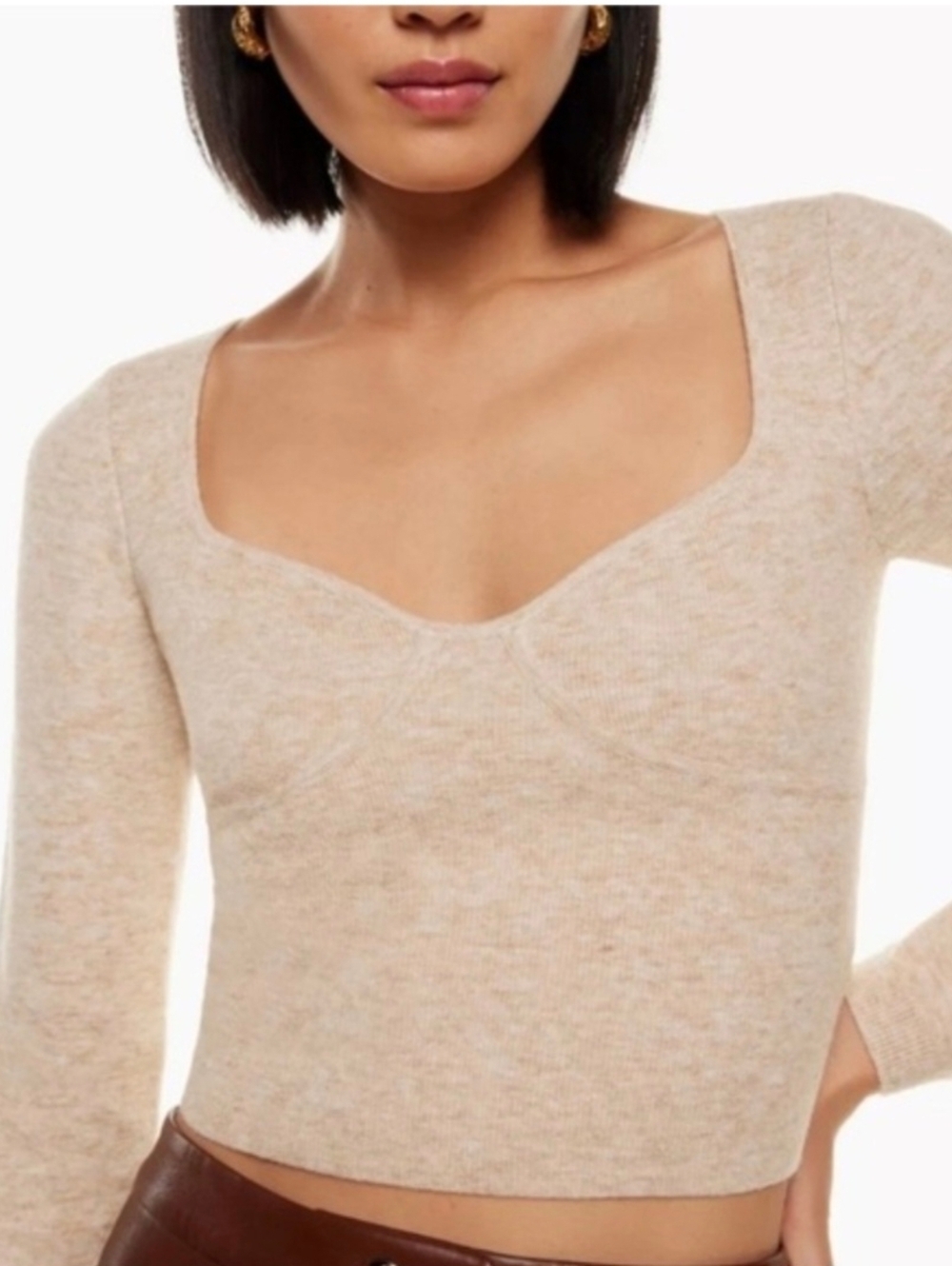 ARITZIA Wilfred Greer Sweetheart Bustier Sweater